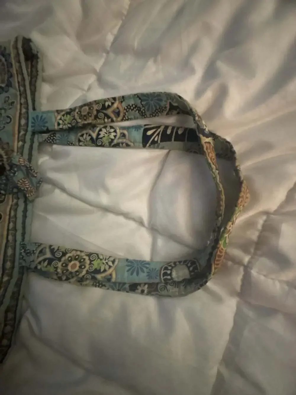 Vera Bradley Quilted Floral Paisley Shoulder Tote Bag